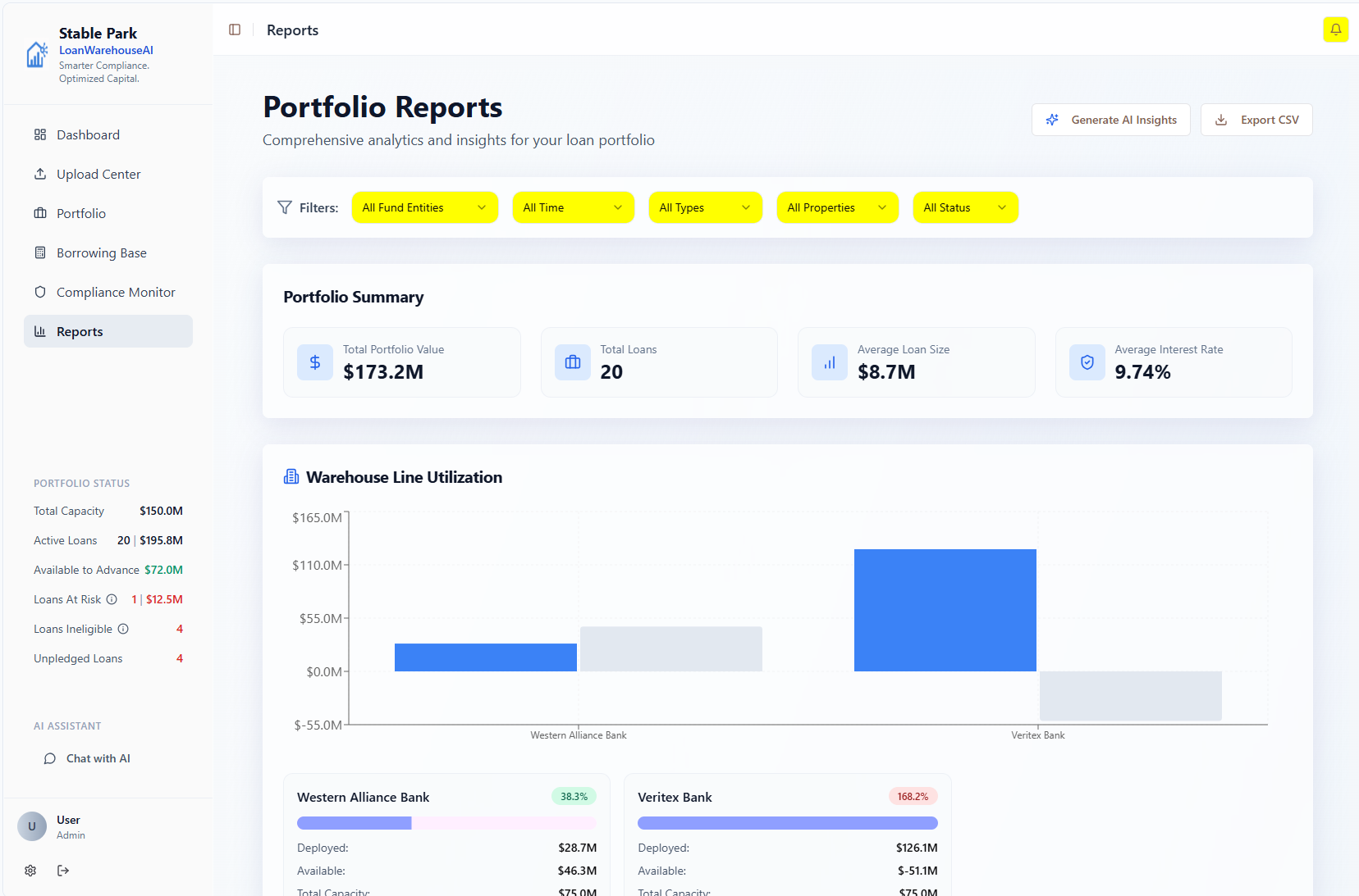 Portfolio Manager Dashboard